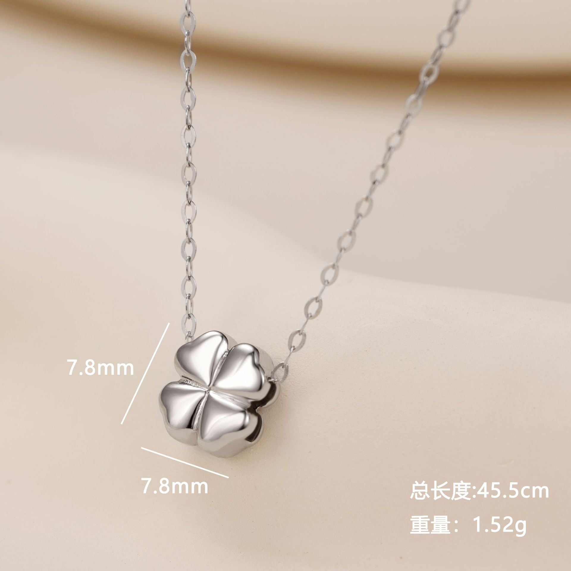 Damen Halskette mit 4-blättrigem Kleeblatt Shop Nory