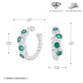 Damen Ohrhänger mit funkelnden Zirkonsteinen aus hochwertigem 925 Sterlingsilber Shop Nory
