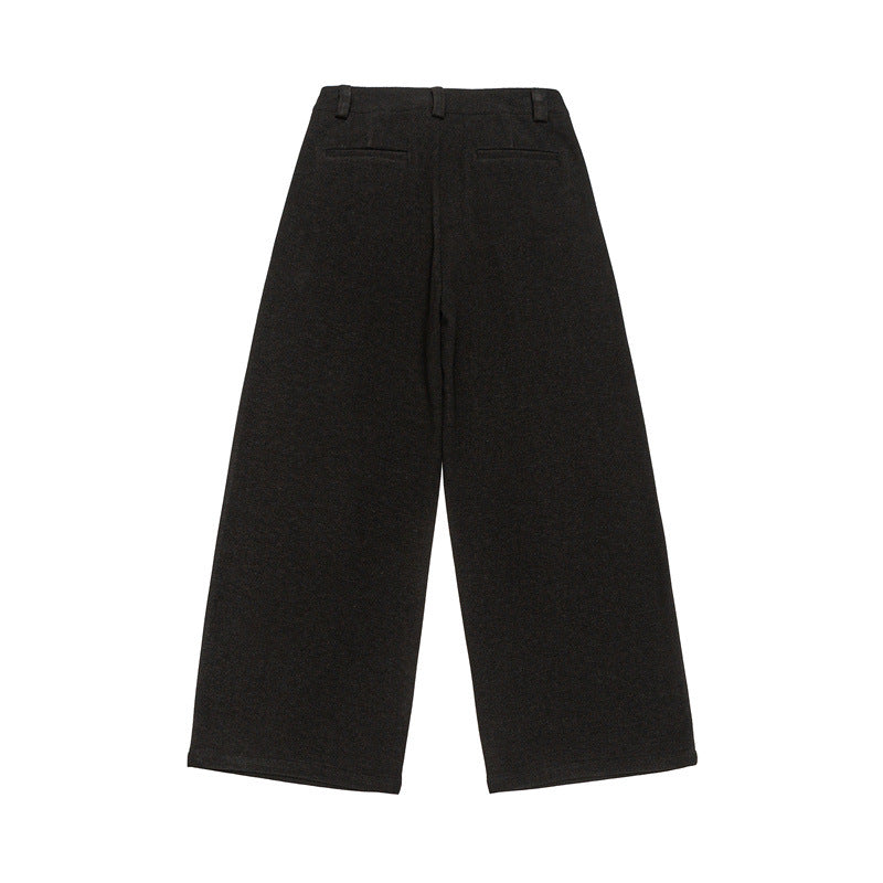Damen Weite Culotte-Hose mit Bundfalten und hoher Taille Shop Nory