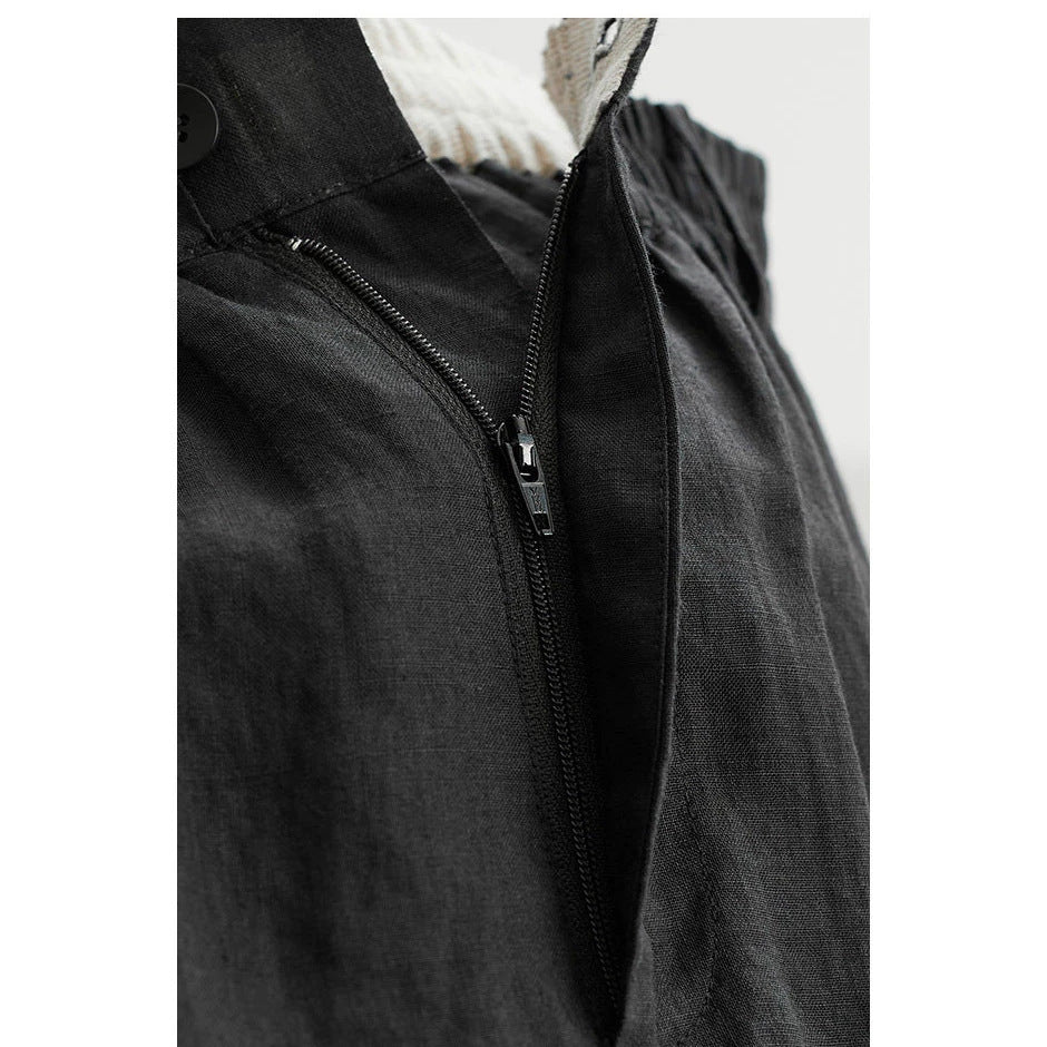 Damen Weit geschnittene Leinenhose Shop Nory