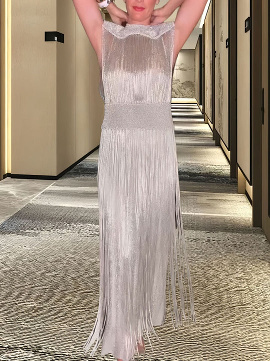 Damen Elegantes Abendkleid mit schwingendem Saum
