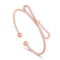 Damen Offenes Armband mit kunstvollem Schleifen-Design Shop Nory