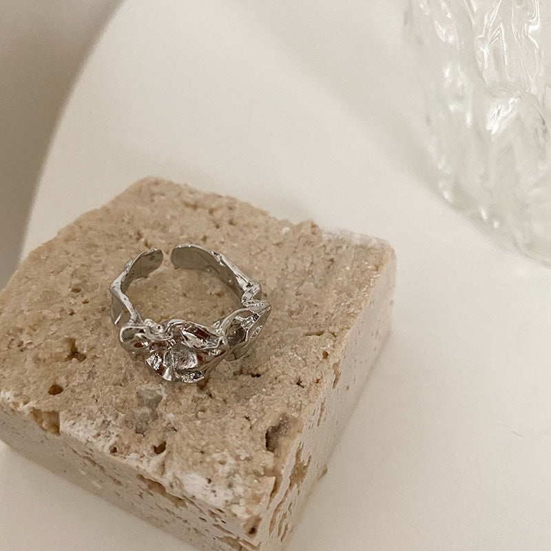 Damen Offener Ring mit quadratischem Design Shop Nory