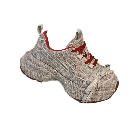 Damen Statement‑Sneaker mit strukturiertem Netz‑Mesh, überhöhter Plateau‑Sohle und gepolstertem Komfortfutter Shop Nory