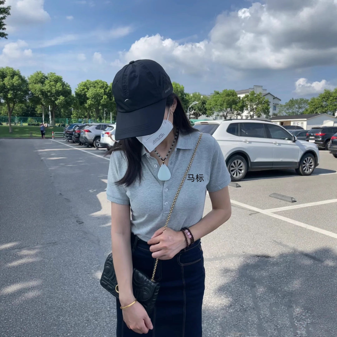 Damen Polo-Shirt mit Knopfleiste Shop Nory