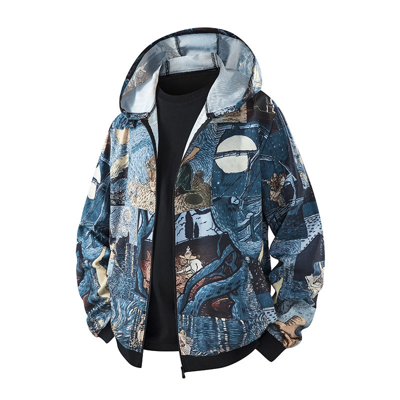 Damen Künstlerische Kapuzenjacke Shop Nory