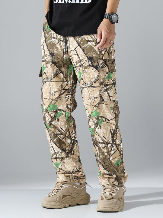 Herren Tapered Cargo-Jogginghose mit Multifachtaschen, Tunnelzug & Utility-Details Shop Nory