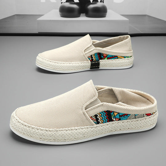 Damen Slip-On Schuhe aus strapazierfähigem Canvas