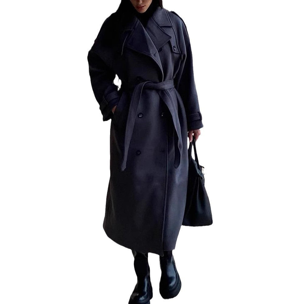 Damen Extravagant geschnittener Oversize-Wollmantel mit Schulterklappen und weitem Schalkragen Shop Nory