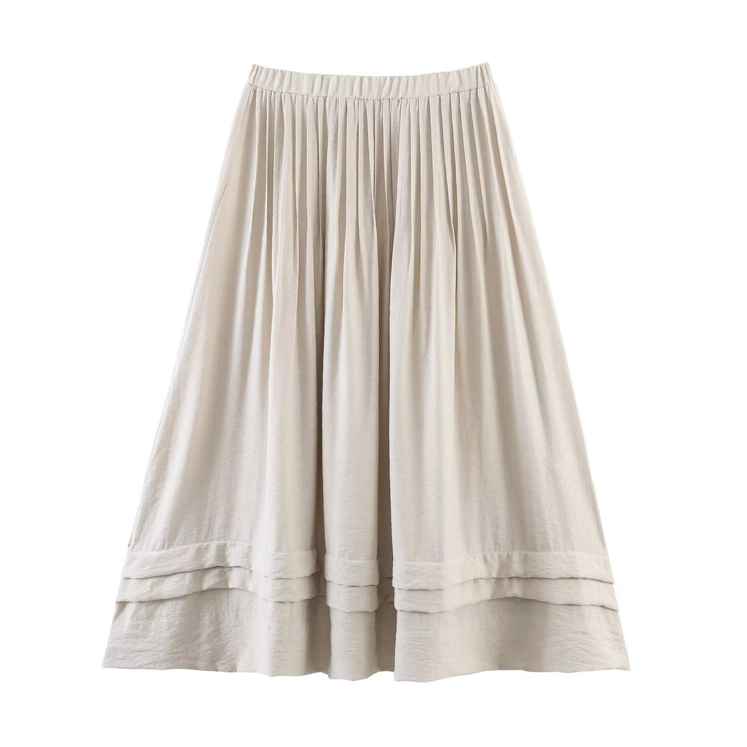 Damen Zweiteiliges Weste- und Plissee-Midirock-Set Shop Nory