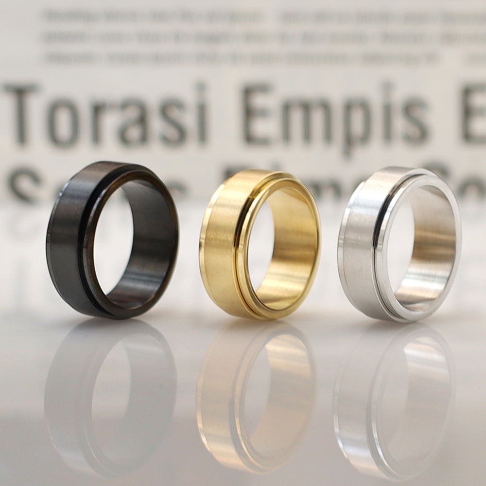 Herren Hochwertiger Edelstahl Ring mit minimalistischer Oberfläche Shop Nory