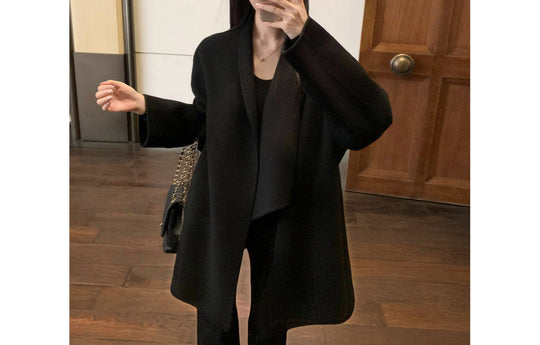 Damen Modischer Oversized-Wollmantel Shop Nory