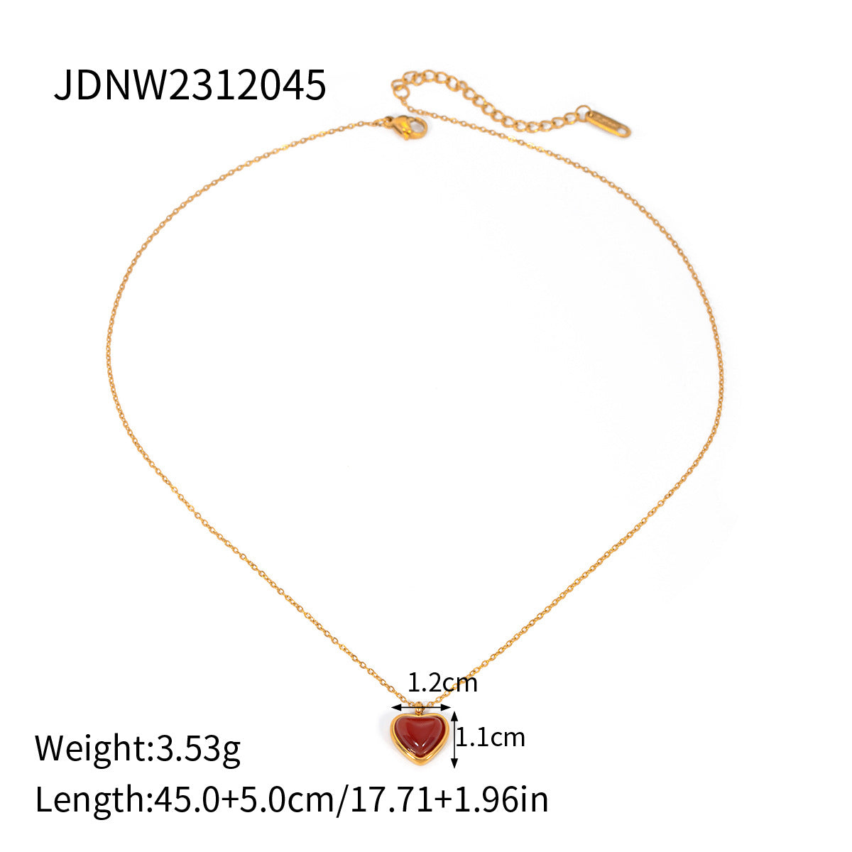 Damen Halskette mit herzförmigem Anhänger aus hypoallergenem Edelstahl und klassischem Kreuzdesign Shop Nory