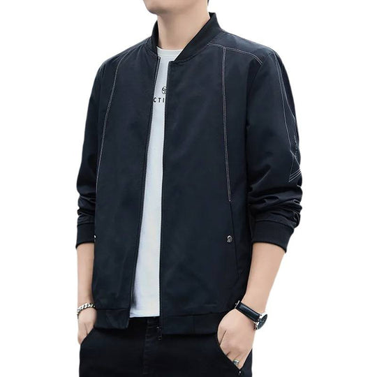 Herren Modische Bomberjacke mit elastischen Bündchen Shop Nory