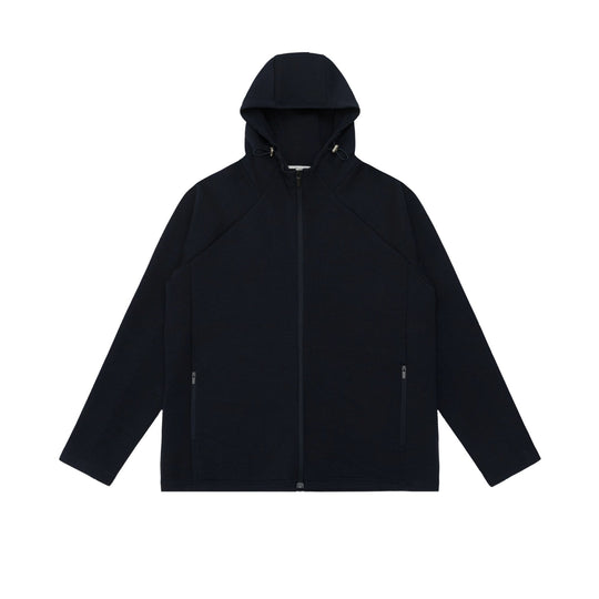 Unisex Minimalistische Kapuzen‑Zipjacke aus Softshell‑Fleece mit Raglanärmeln und wasserabweisenden Reißverschlusstaschen Shop Nory