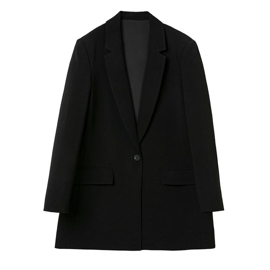 Damen Longline-Blazer mit geradem Schnitt und dezenten Pattentaschen Shop Nory