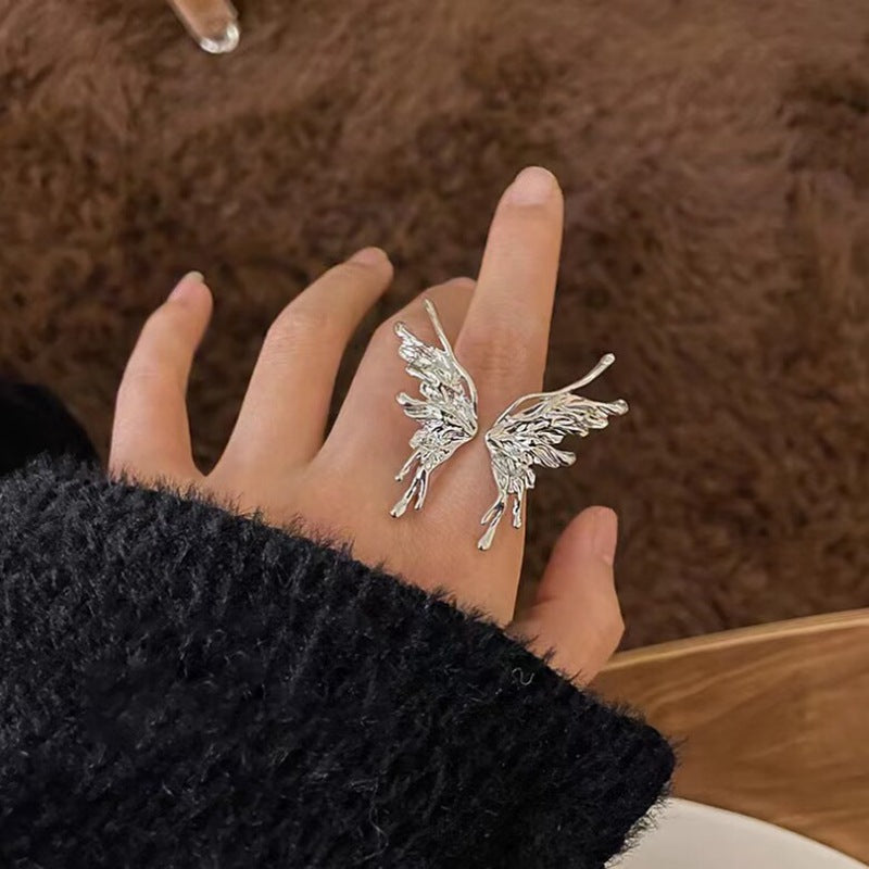Damen Ring mit kunstvollem Flügeldesign Shop Nory