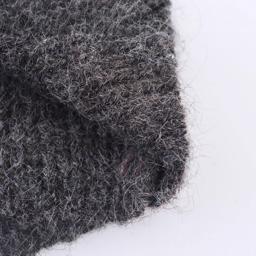 Damen Ärmellose Mohairoptik Strickweste mit V-Ausschnitt und Zierpailletten Shop Nory