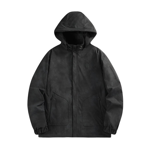 Herren Wasserdichte Kapuzen-Softshelljacke mit mattierter Oberfläche und verdecktem Reißverschluss Shop Nory