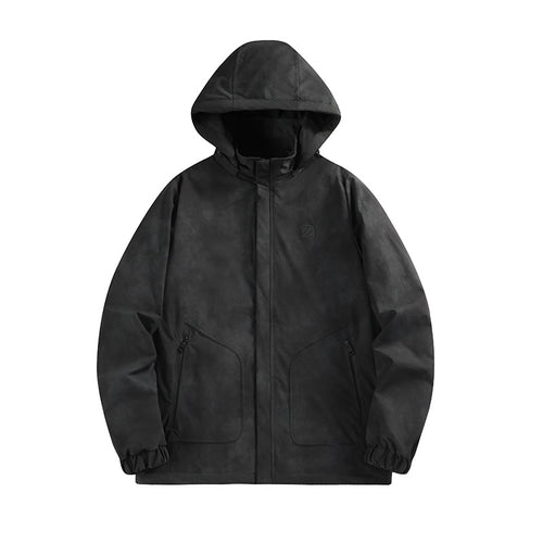 Herren Wasserdichte Kapuzen-Softshelljacke mit mattierter Oberfläche und verdecktem Reißverschluss Shop Nory