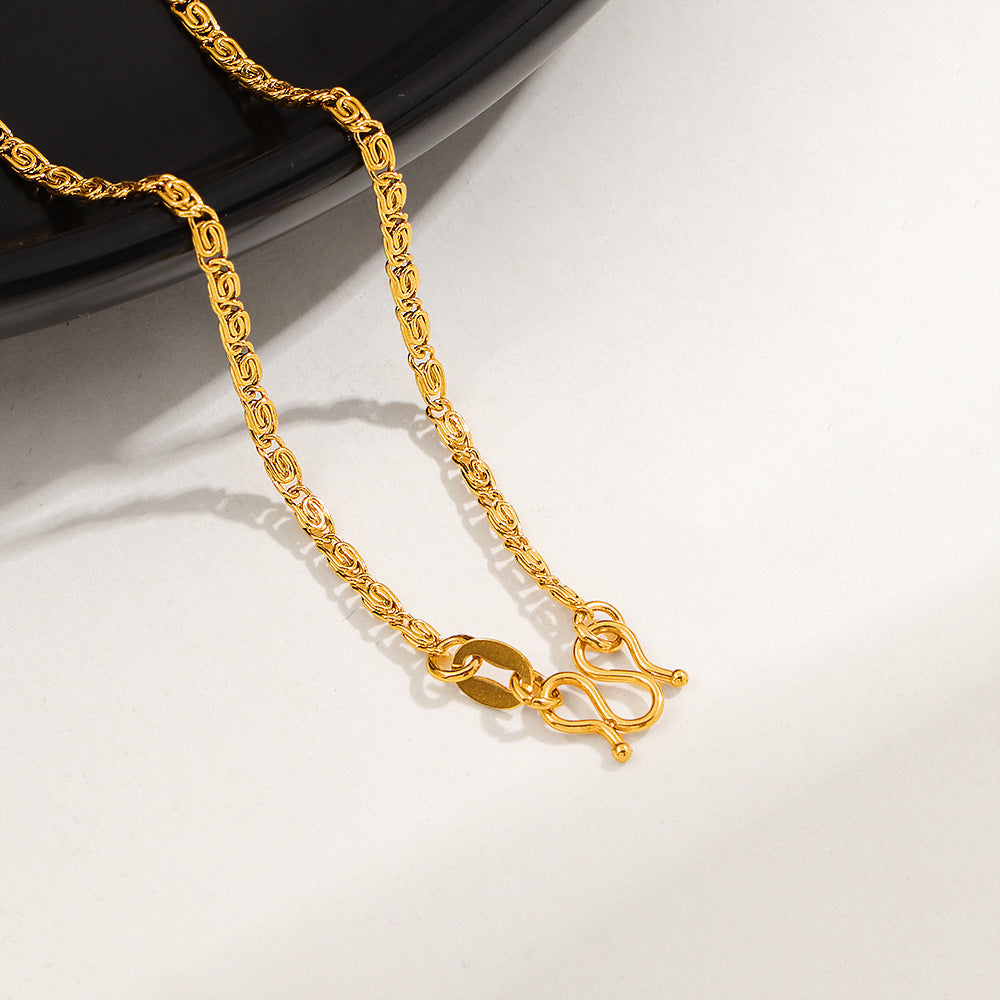 Damen filigrane Gliederkette mit elegantem Verschluss Shop Nory