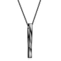 Herren Edelstahlkette mit stilvollem, geschwungenem Anhänger Shop Nory