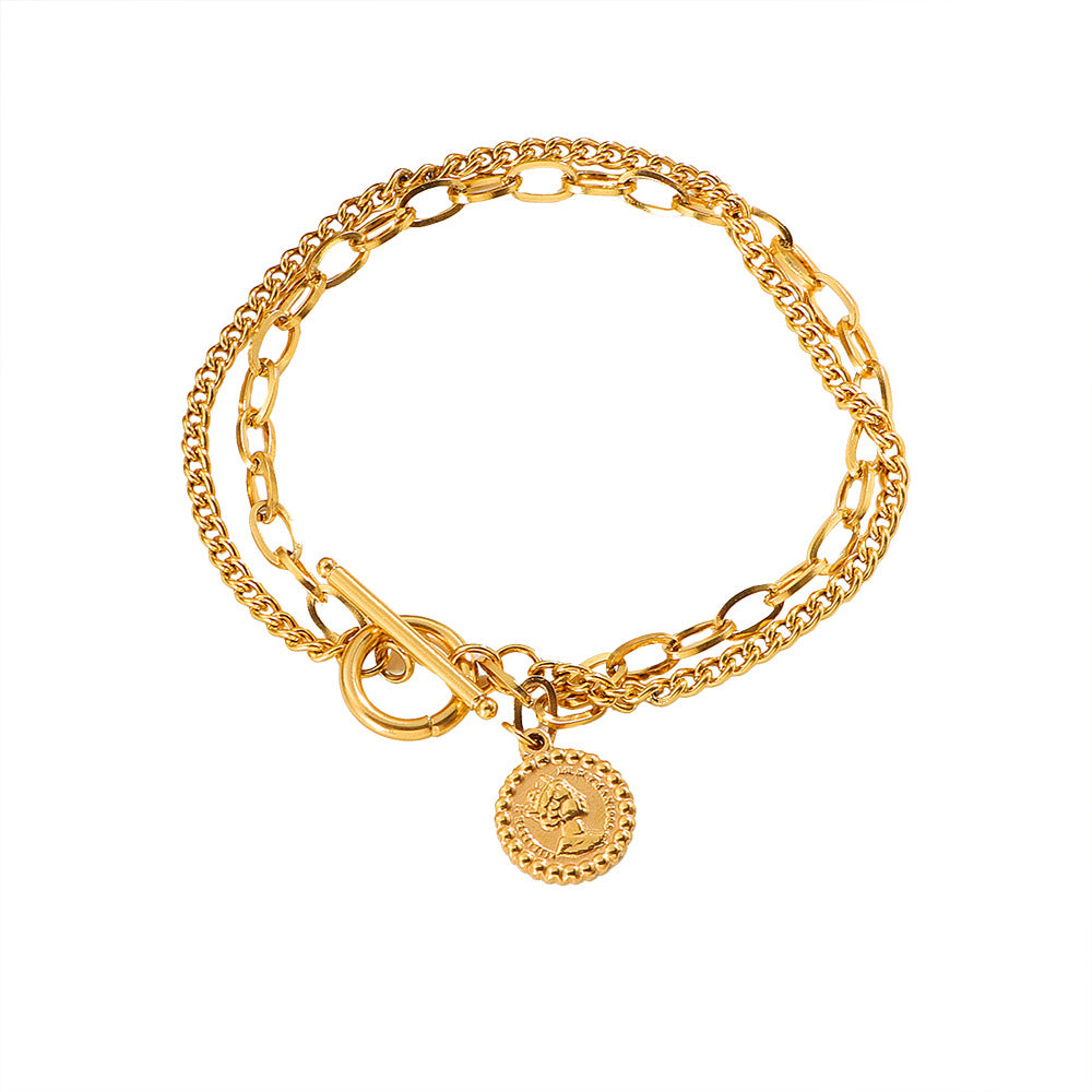 Damen Dual-Strang Kettenarmband Shop Nory