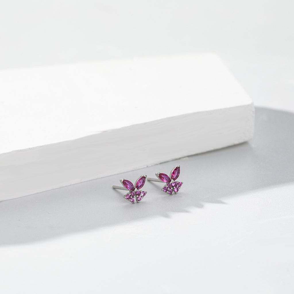 Damen Ohrstecker im fröhlichen Blumenmotiv aus 925 Sterling Silber Shop Nory