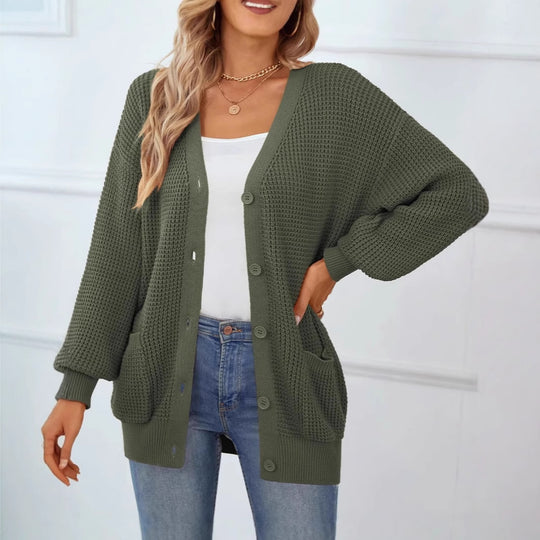 Damen Grobstrick Cardigan