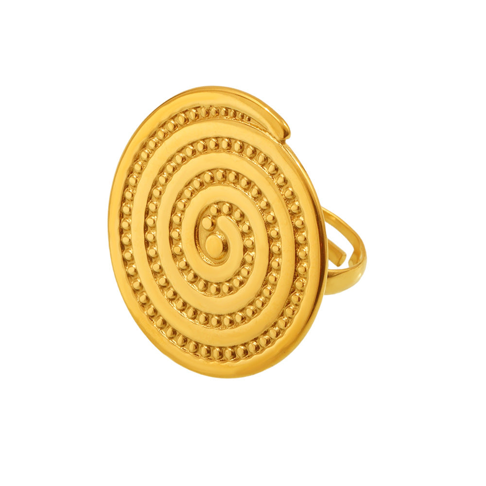 Damenring mit spiralförmigem Design aus hochwertigem Edelstahl Shop Nory