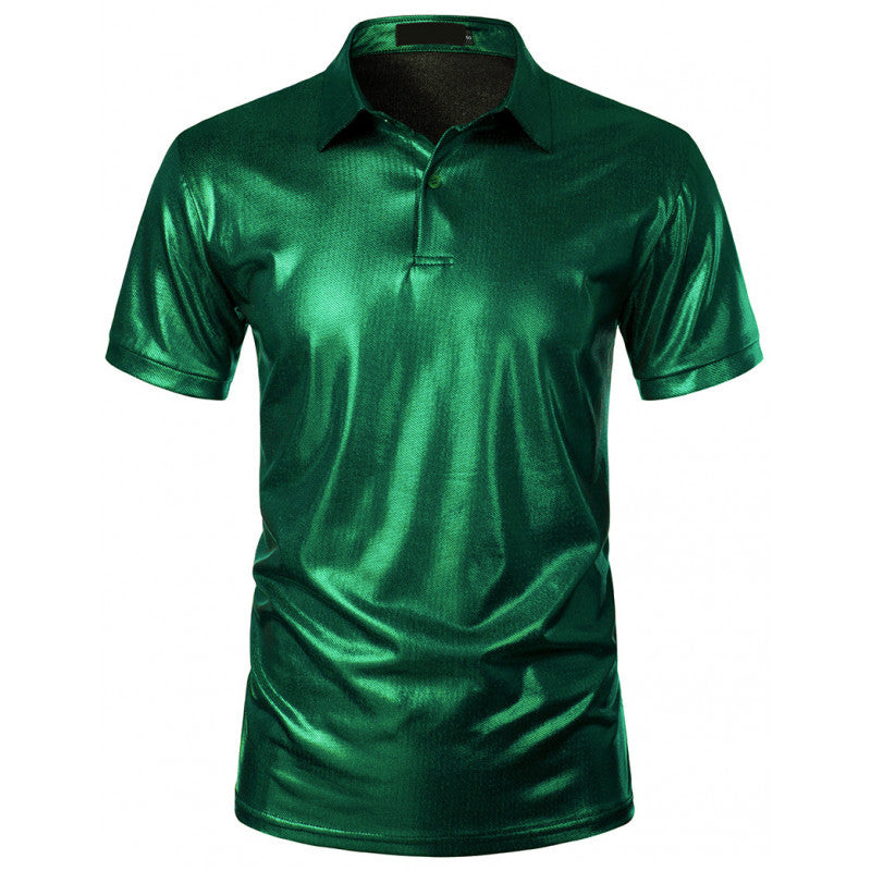 Herren glänzendes Polohemd aus hochwertigem Stoff Shopnory