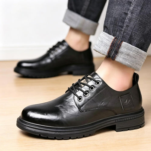 Herren Elegante Leder Schnürschuhe Shop Nory