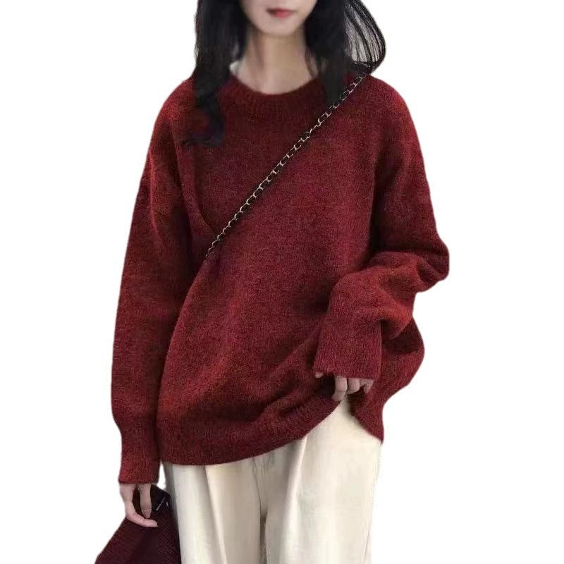 Damen Lässiger Kuschel-Feinstrickpullover mit Stehkragen und verlängerten Bündchen Shop Nory
