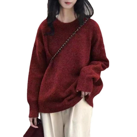 Damen Lässiger Kuschel-Feinstrickpullover mit Stehkragen und verlängerten Bündchen Shop Nory