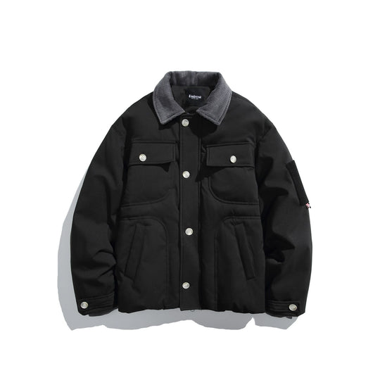 Herren Isolierte Fieldjacke im Workwear-Stil mit Cordkragen, Ellenbogen-Patches und aufgesetzten Taschen Shop Nory
