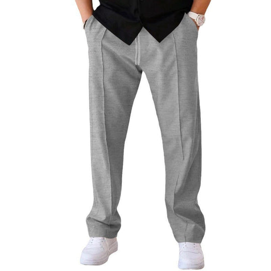 Herren nan Jogginghose in Chino-Optik mit Bügelfalte und Tunnelzug