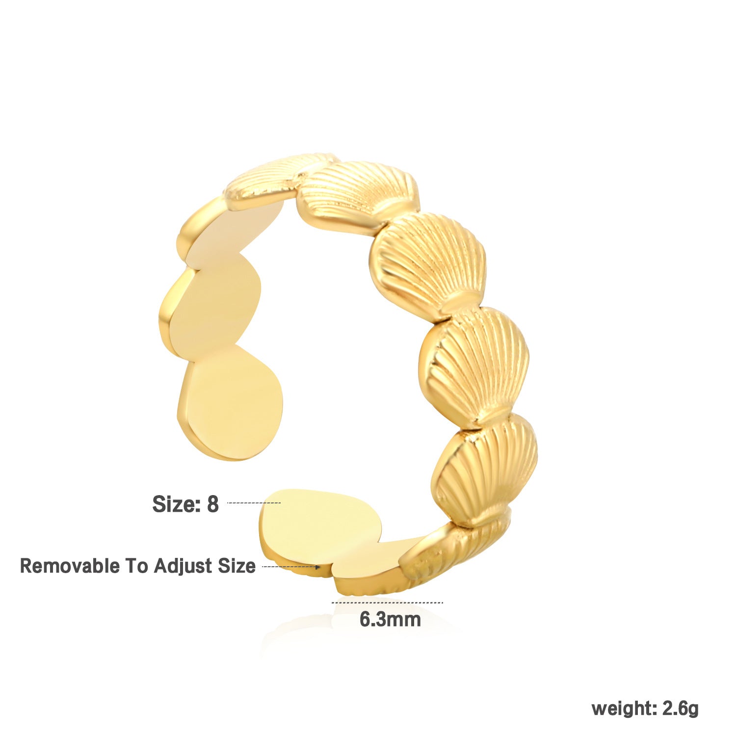 Damen offener Ring mit kunstvollem Sternenmuster und verstellbarem Design Shop Nory