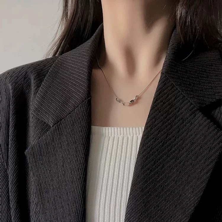 Damen minimalistisches Kette mit funkelndem Anhänger Shop Nory