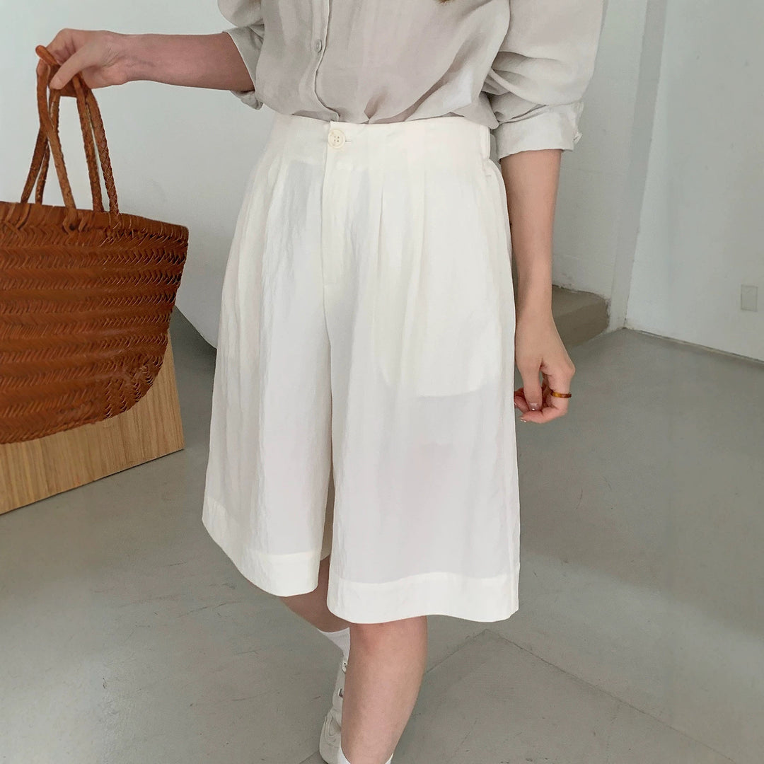 Damen Weite Leinen-Culotte Shop Nory