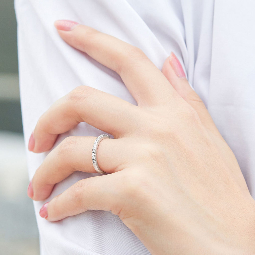 Damen Ring mit funkelndem Zirkonia-Pavé-Besatz Shop Nory