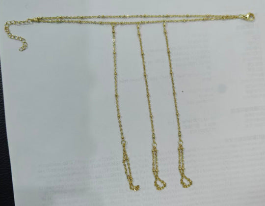 Damen Fußkettchen mit funkelnden Zirkonia-Elementen Shop Nory