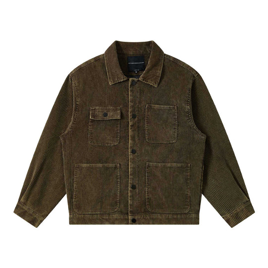 Herren Kord-Workwear-Blouson mit Pattentaschen und kastigem Schnitt Shop Nory