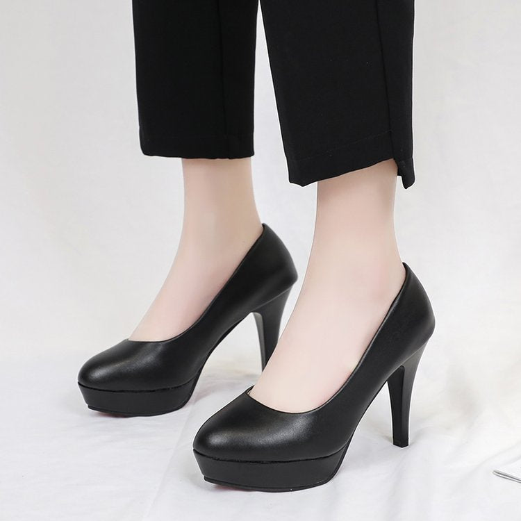 Damen elegante Plateau-Pumps mit komfortablem Sitz und hohem Absatz