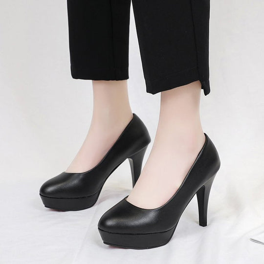 Damen elegante Plateau-Pumps mit komfortablem Sitz und hohem Absatz