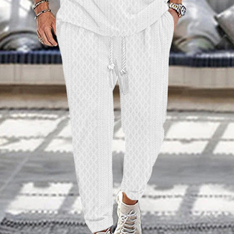 Herren Slim-Tapered Joggerhose im Struktur-Design mit Kordelzug und Eingrifftaschen Shop Nory
