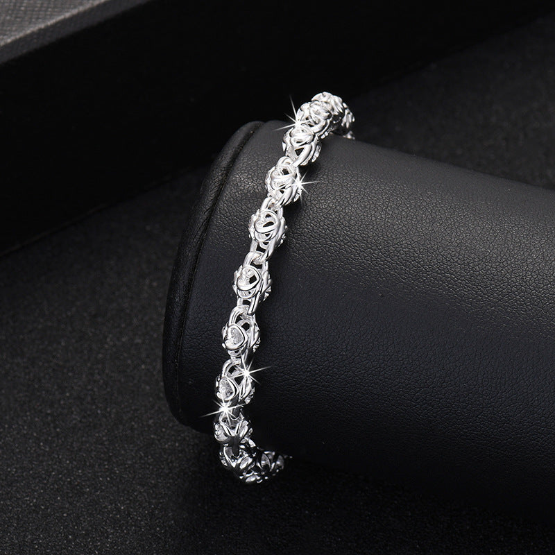 Damen Elegantes Armband mit kunstvollem Rosendesign Shop Nory