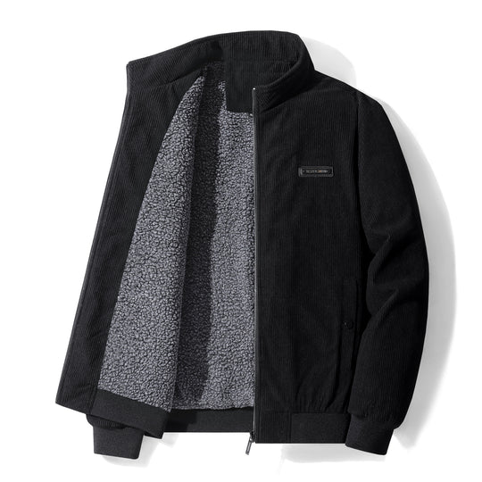 Herren Modische Fleece-Jacke im Cord-Design Shop Nory