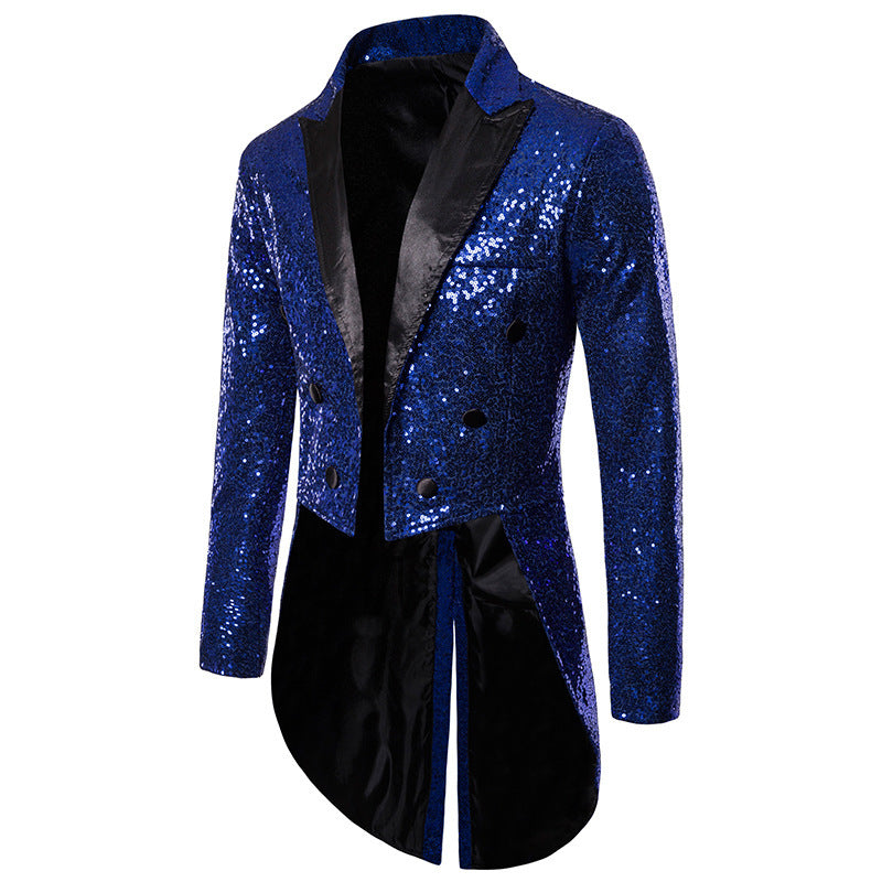 Herren glamouröser Paillettenblazer mit exklusivem Design Shopnory