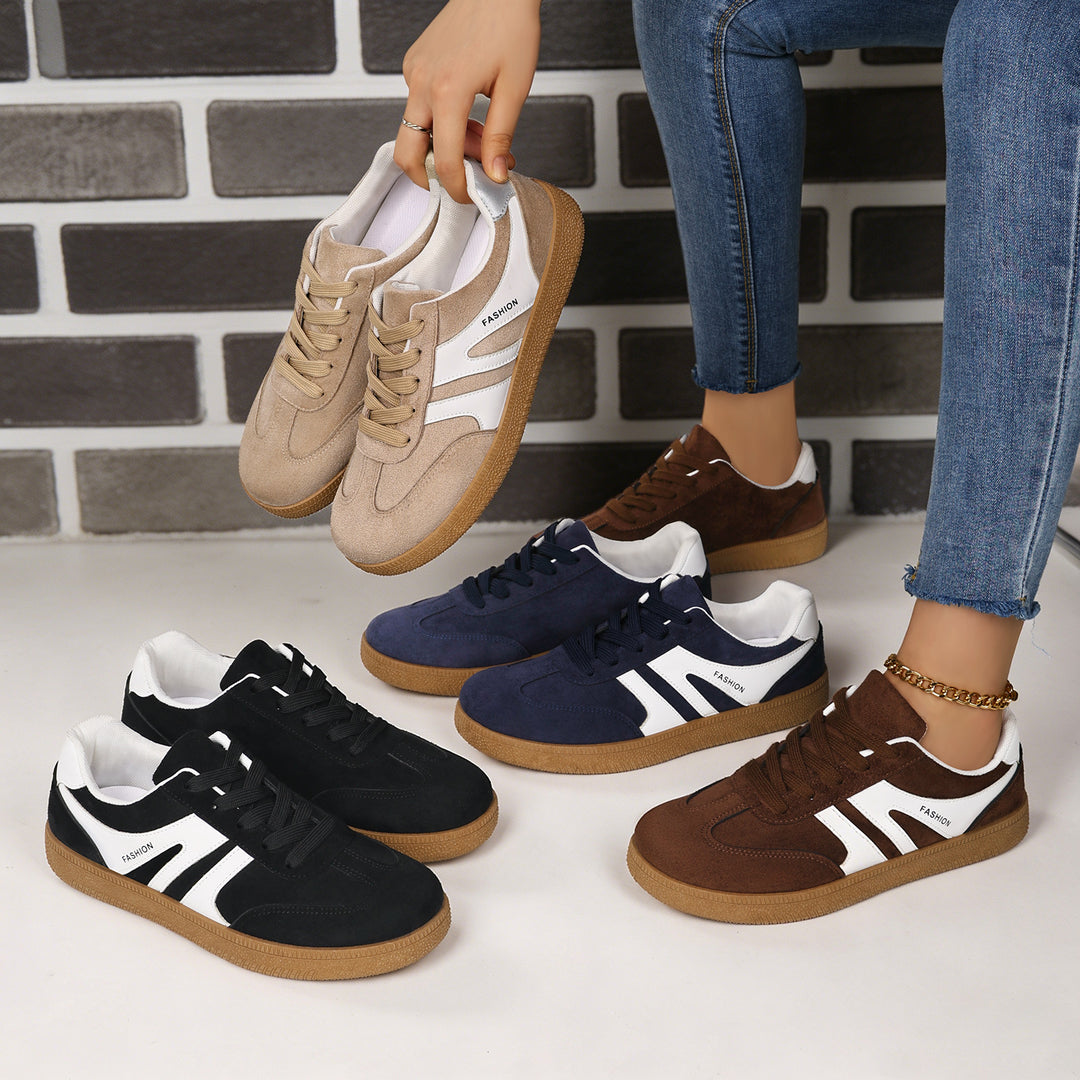 Herren nan retro Veloursleder Sneaker mit gepolstertem Fersenkragen und profilierter Gummilaufsohle Shop Nory