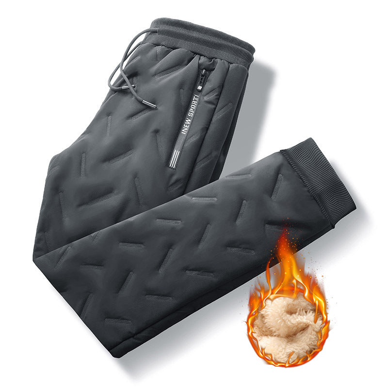 Herren Gepolsterte Thermo-Jogginghose mit Steppstruktur und Teddyfutter Shop Nory